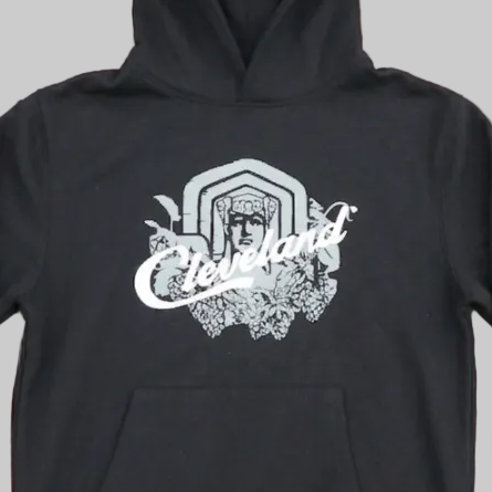 Black Cleveland Script Sweatshirt
