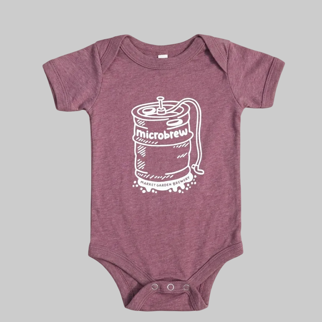 Youth Maroon Microbrew Onesie