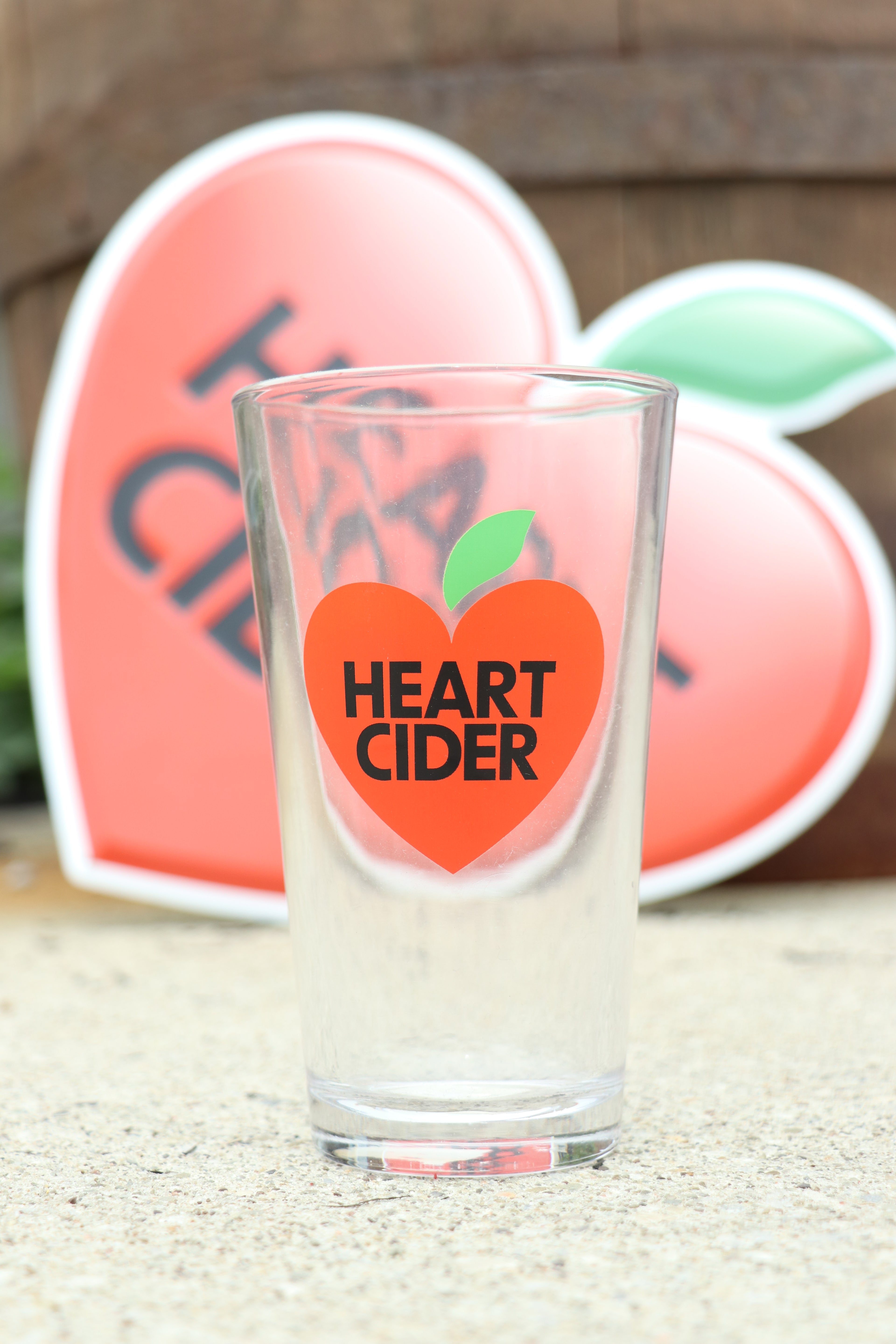Heart Cider Glass